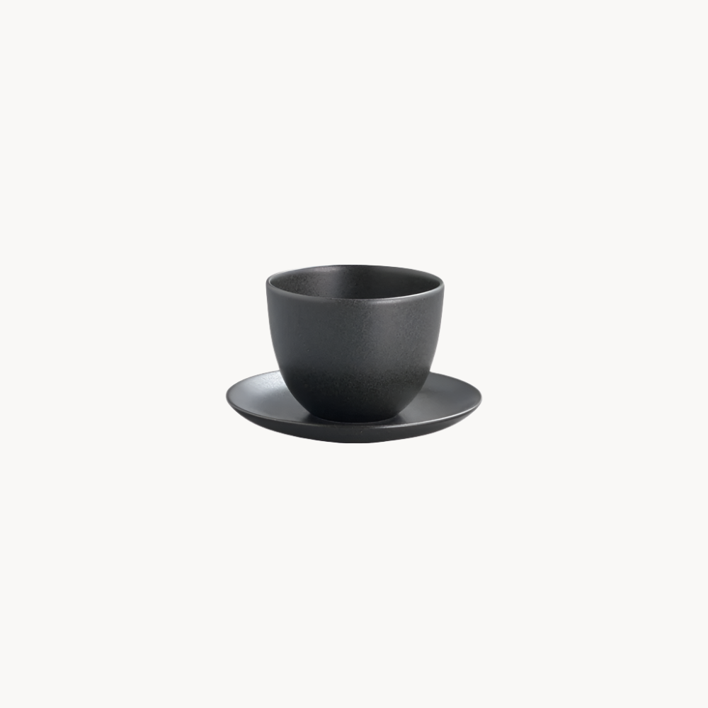 Photo of PEBBLE Cup & Saucer 180ml ( Black ) [ KINTO ] [ Tea Equipment ]