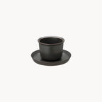 Photo of LEAVES TO TEA Cup & Saucer 160ml ( Black ) [ KINTO ] [ Tea Equipment ]