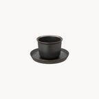 Photo of LT cup & saucer 160ml / 5oz ( black ) [ KINTO USA ] [ ]