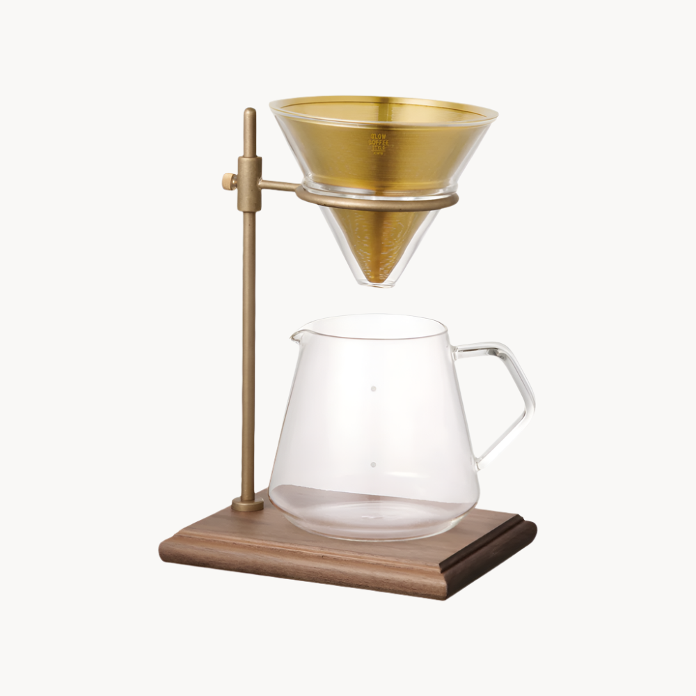 Photo of SCS SPECIALTY S02 Brewer Stand Set 4 Cup ( Gold ) [ KINTO ] [ Coffee Kits ]