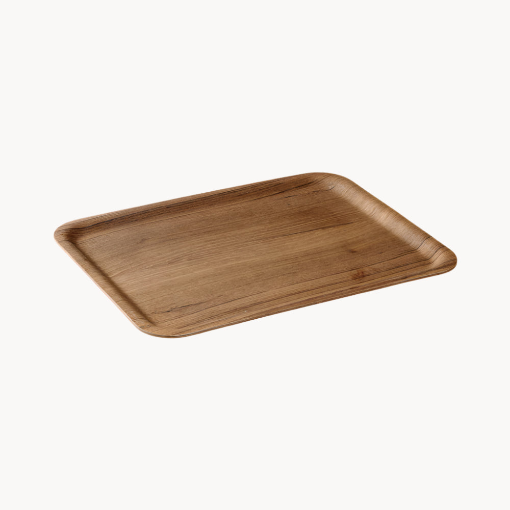 Photo of NONSLIP Tray (360x280mm/14.4x11.2in) ( Teak ) [ KINTO ] [ Serving Trays ]
